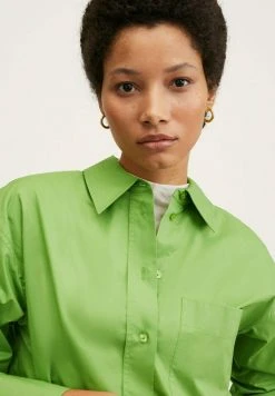 Mango REGU - Hemdbluse - Grün | Damen -Mango Populaire Boutique d01bf9fffd7846ee921e97a234820d37