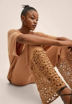 Mango MEDUSA - Stoffhose - Brown | Damen -Mango Populaire Boutique d15a59a72f084d30a1197d05e8e348c9