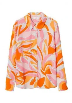 Mango PUC - Hemdbluse - Oranje | Damen -Mango Populaire Boutique d17b46db6cc5422e8b6d88fc3393dcf2
