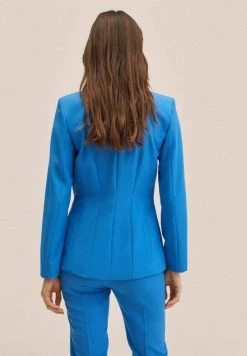 Mango MACARON A - Blazer - Blå | Damen -Mango Populaire Boutique d243314f5e09448699b24800be32bc63
