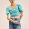 Mango DAISY - Bluse - Blue | Damen -Mango Populaire Boutique d2a3317009d142df998a31940f22192a