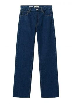Mango Damen Jeans Straight Leg - Donkerblauw -Mango Populaire Boutique d32e70e9af3049258f3363d3385b7c26