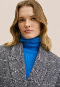 Mango TELMO - Kurzmantel - Blau | Damen -Mango Populaire Boutique d32f2020d30448adad8043db84fced27