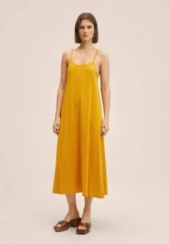Mango CATI L - Jerseykleid - Mosterd | Damen