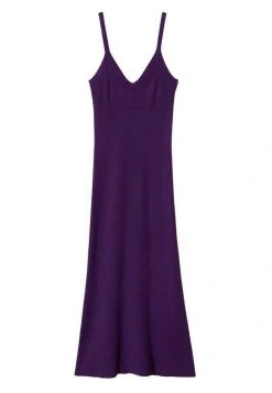 Mango Damen Maxikleid - Paars -Mango Populaire Boutique d43ab20630d74527aad3a6f70c724c3c