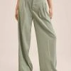 Mango PAUL - Stoffhose - Pastel Green | Damen -Mango Populaire Boutique d51521b542084c6c84e8a469e77cfa55