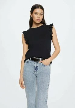 Mango Damen SUIZA - Top - Schwarz