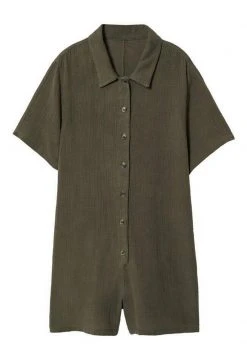 Mango Damen Jumpsuit - Kaki -Mango Populaire Boutique d53d34e6213b4458b8db9e67791ccb11