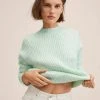 Mango ANTONIA - Strickpullover - Aquamarijn | Damen -Mango Populaire Boutique d646b45a744d49c1a1618e388ee56c86