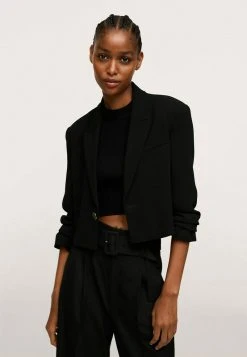 Mango STRAIGHT-FIT - Chino - Black | Damen -Mango Populaire Boutique d6ae3896694b409fbc43d8688c491590