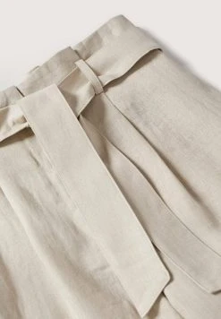 Mango AMPABELT - Stoffhose - Gris Clair Pastel | Damen -Mango Populaire Boutique d7a59da3d986467f9a48c5fbca63b55a