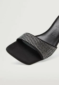 Mango BRILLY - Pantolette Hoch - Black | Damen -Mango Populaire Boutique d80aeeeb30ac4878b45d9793a94c327c