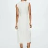 Mango Freizeitkleid - Blanc | Damen -Mango Populaire Boutique d80e081750d741feaa9d0fa08f883be9