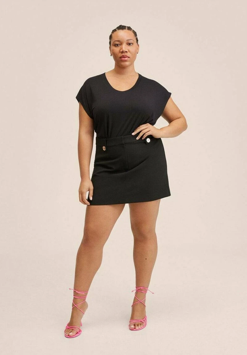 Mango VISCA - T-Shirt Basic - Zwart | Damen 7 Mango VISCA - T-Shirt Basic - Zwart | Damen – Bild 5