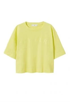 Mango PSTOUL - T-Shirt Print - Limoen | Damen -Mango Populaire Boutique d84705cb065a4b20a85338564867674b