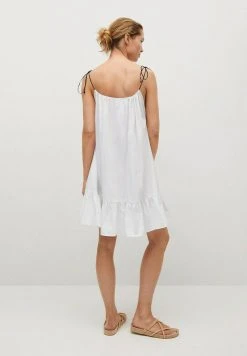 Mango Freizeitkleid - Offwhite | Damen -Mango Populaire Boutique d856b91664374f0eb4b158e7fe7111a4