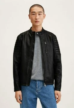 Mango JOSENO1 - Kunstlederjacke - Schwarz | Herren
