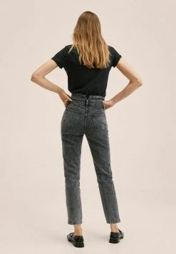 Mango JULIA - Jeans Straight Leg - Gris | Damen -Mango Populaire Boutique da69fa89cf9848b9a60d008bb03e67e1