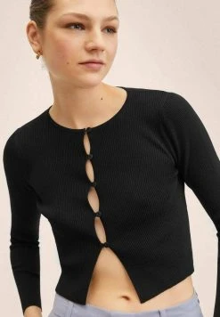 Mango GRUYER - Strickjacke - Black | Damen -Mango Populaire Boutique daf862531dc94a34b94b88f8117f1405