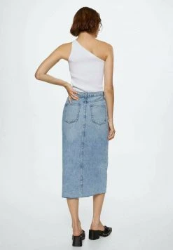 Mango ANAIS - Bleistiftrock - Bleu Moyen | Damen -Mango Populaire Boutique dbd3102c29054281a9b1cae535871aa6