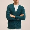 Mango KLEE-I - Strickjacke - Petrolblau | Herren -Mango Populaire Boutique dc5c339df04848f7ae580b8c09046bbd