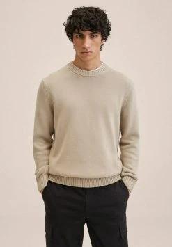 Mango Herren TEXAS - Strickpullover - Hellgrau Pastellgrau -Mango Populaire Boutique dca5a4823c8f4389a66775ea58ab2a5f