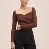 Mango GLASS - Strickpullover - Marron | Damen -Mango Populaire Boutique de9ca8ebdd004cf18aa855a4df88d937