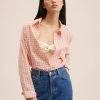 Mango Hemdbluse - Koraalrood | Damen -Mango Populaire Boutique df10833100f54bc0aef4c9bfe47100ac