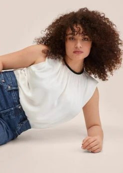 Mango CALIZA - Top - Ecru | Damen -Mango Populaire Boutique df7a9f57672d4bedbdf993c8bc5438c0