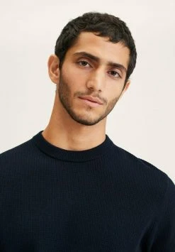 Mango COCOA - Strickpullover - Marineblau | Herren -Mango Populaire Boutique df9715cb38a04b8a93831e1af7ba7abb