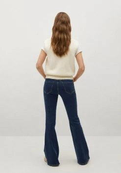 Mango Flared Jeans - Dark Blue | Damen -Mango Populaire Boutique dfab3630f9a54c0796c45e337201c84a
