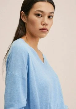 Mango LOMBIA - Strickpullover - Light Blue | Damen -Mango Populaire Boutique dfb8b32860024c2fbade6781c6cdbbcd