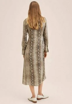 Mango GLEN - Blusenkleid - Beige | Damen -Mango Populaire Boutique e0319c01cb2846b9803e8125e505543e