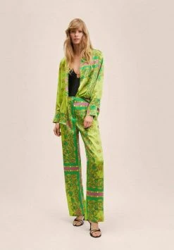Mango GIAN - Stoffhose - Vert | Damen -Mango Populaire Boutique e14536edaef64f0d8bb6d47515f3ce77
