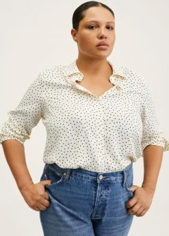 Mango Hemdbluse - Vanilla | Damen