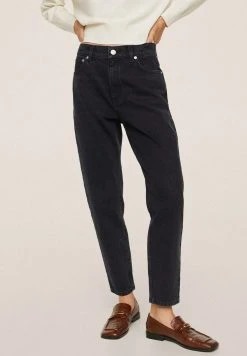Mango Jeans Tapered Fit - Black Denim | Damen