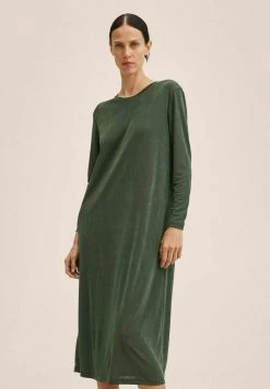 Mango SHINE-A - Strickkleid - Verde | Damen