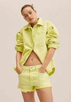 Mango Jeans Shorts - Lime | Damen -Mango Populaire Boutique e400de8cd68c4df4a60331a12ac3d698