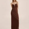 Mango CHEKI - Maxikleid - Chocoladebruin | Damen -Mango Populaire Boutique e48488bd6632400dafcd85d75bfa3b5d