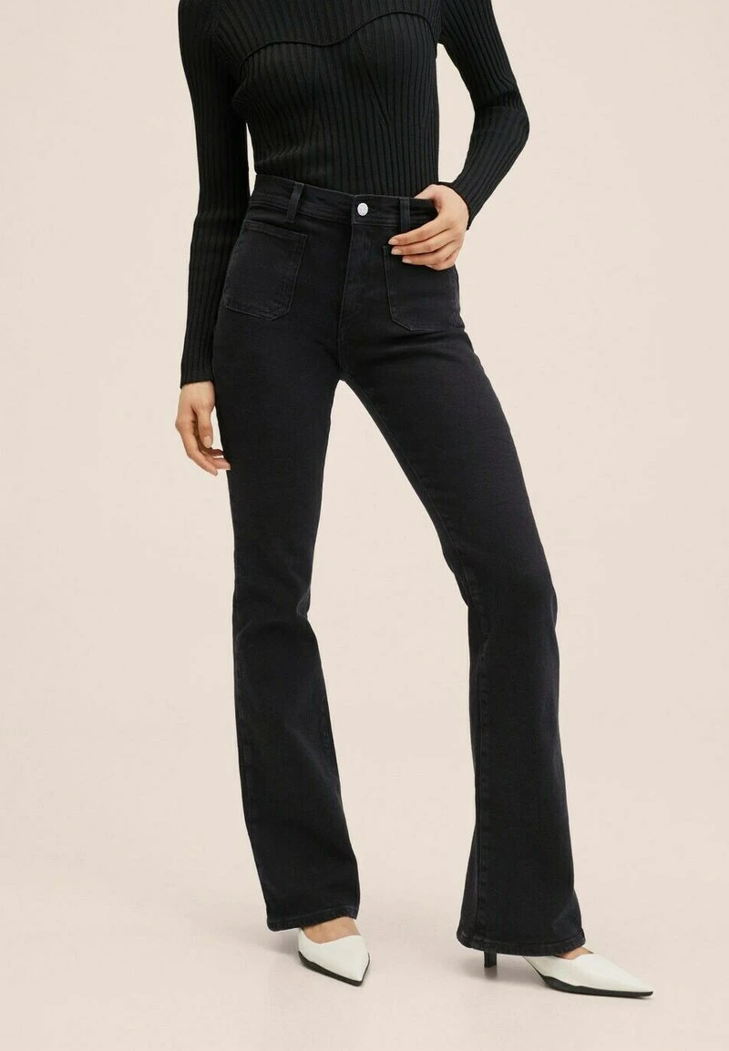Mango Damen VALEN - Flared Jeans - Black Denim 3 Mango Damen VALEN - Flared Jeans - Black Denim
