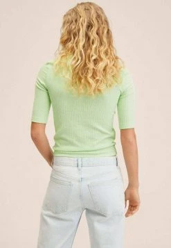 Mango LILITA - T-Shirt Basic - Pastel Green | Damen -Mango Populaire Boutique e59b40cf797443d8bc7b64470c56967f