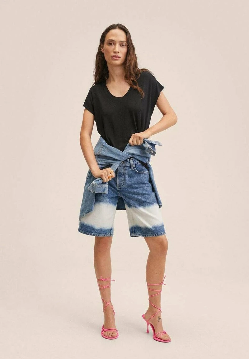 Mango VISCA - T-Shirt Basic - Zwart | Damen 4 Mango VISCA - T-Shirt Basic - Zwart | Damen – Bild 2