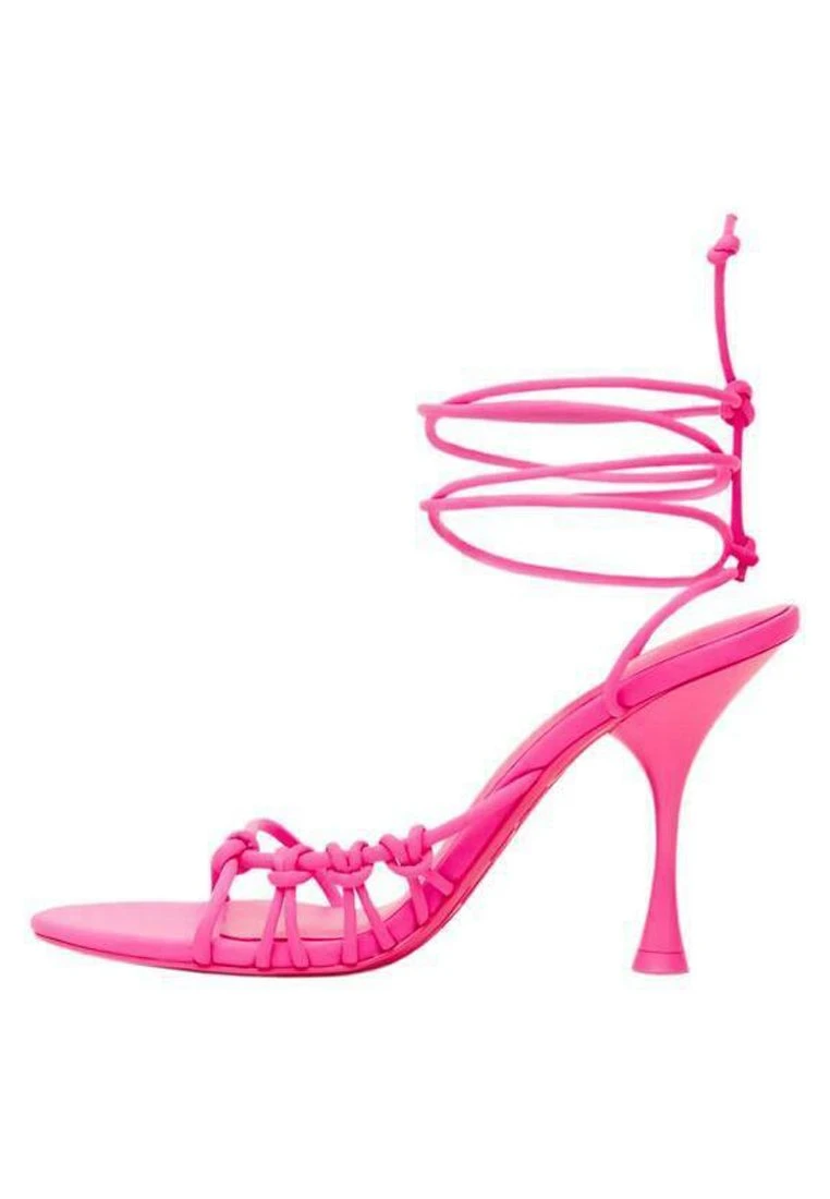 Mango KNOT - High Heel Sandalette - Neonroze | Damen 3 Mango KNOT - High Heel Sandalette - Neonroze | Damen