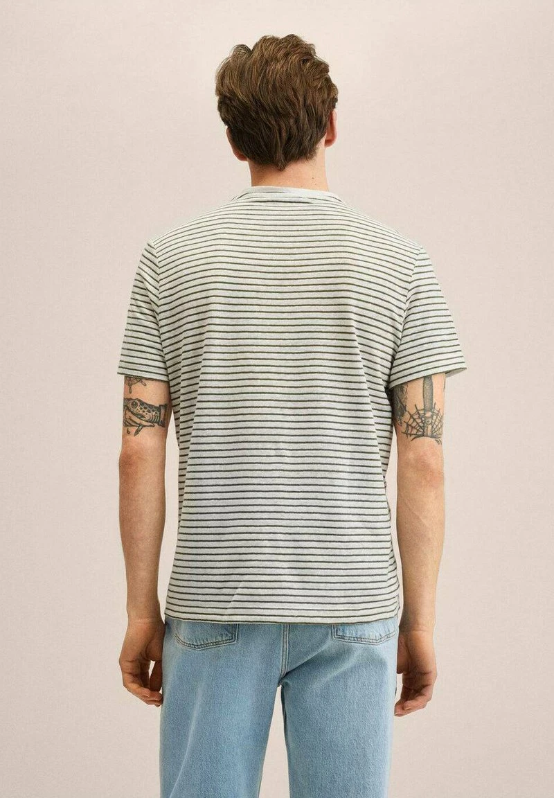 Mango LIMAR - T-Shirt Print - Khaki | Herren 4 Mango LIMAR - T-Shirt Print - Khaki | Herren – Bild 2