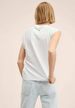 Mango Damen Top - Wit -Mango Populaire Boutique e837689cc2a543c59454549b00be4f20