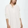 Mango COMFY - Nachthemd - Gebroken Wit | Damen -Mango Populaire Boutique e8d3f76a5334450697c9221add7f5345