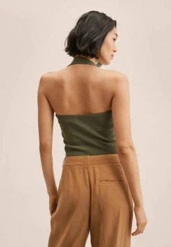 Mango Damen DEAN - Top - Khaki -Mango Populaire Boutique e8d92b2c69f943a984b345154c4b0654