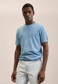 Mango ANDREW - T-Shirt Basic - Bleu Ciel | Herren