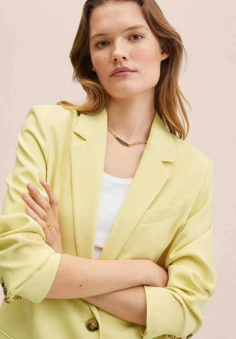 Mango PAULA - Kurzmantel - Pastel Yellow | Damen 6 Mango PAULA - Kurzmantel - Pastel Yellow | Damen – Bild 4