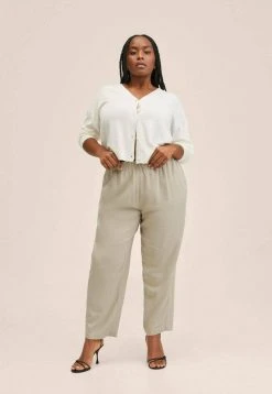 Mango Damen FLUIDO - Stoffhose - Light Pastel Grey -Mango Populaire Boutique eb39c8f1edaa41e4a8ee3b6ab3593353